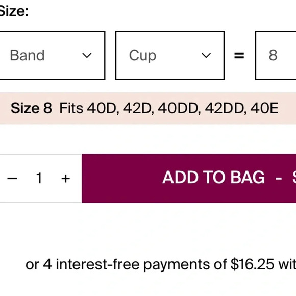 NWT Knix Size 8 wingwoman contour Bra Warm Sand Wireless 40D 42D 40DD 42DD 40E - Picture 5 of 11